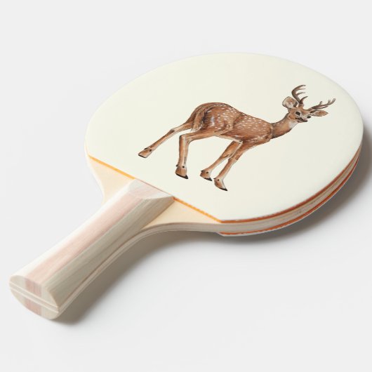 鹿 卓球ラケット (正面アングル)