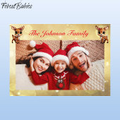 鹿、子鹿、雌鹿、トナカイ恋人🦌金ゴールドフェスティバル シーズンカード