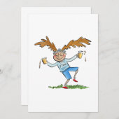 鹿 招待状 (正面/裏面)