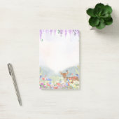鹿、蝶、ライラック、春の花 ポストイット (オフィス)