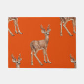 鹿（赤） ドアマット (正面)