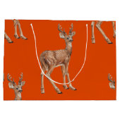 鹿（赤） ラージペーパーバッグ (裏面)