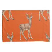 鹿（赤） 枕カバー (正面右)