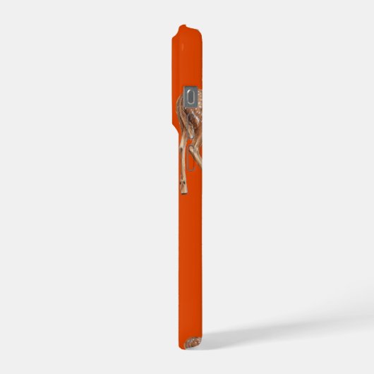 鹿（赤） iPhoneケース (左側面)