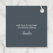 鹿〔雄ジカの〕枝角クリスマスティール(緑がかった色)ID861 フェイバータグ (裏面)