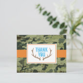 鹿〔雄ジカの〕枝角サンキューポストカード ポストカード (スタンド正面)