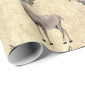 鹿〔雄ジカの〕枝角ライトクリスマスラッピング紙 ラッピングペーパー (ロールコーナー)