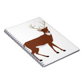 鹿〔雄ジカの〕枝角森林動物ベクター ノートブック (右側)