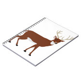 鹿〔雄ジカの〕枝角森林動物ベクター ノートブック (左側)