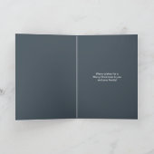 鹿〔雄ジカの〕枝角矢印クリスマスティール（緑がかった色）ID861 シーズンカード (内部)