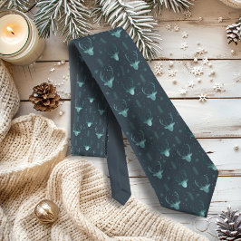鹿〔雄ジカの〕枝角矢印クリスマスパターンV2 Tl ID861 ネクタイ
