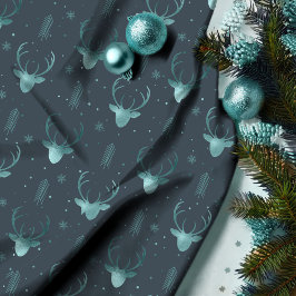 鹿〔雄ジカの〕枝角矢印クリスマスパターンV2 Tl ID861 ファブリック