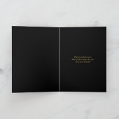 鹿〔雄ジカの〕枝角矢印クリスマス金ゴールドID861 シーズンカード (内部)