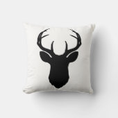 鹿〔雄ジカの〕枝角素朴バックカントリーファームハミニマルウス クッション (正面)