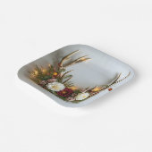 鹿〔雄ジカの〕枝角結婚の配置 ペーパープレート (傾斜あり)