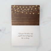 鹿〔雄ジカの〕枝角結婚ズブーケ カード (内部)