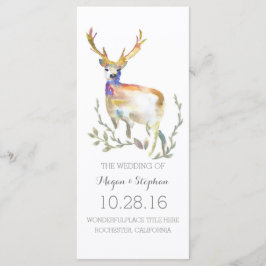 鹿〔雄ジカの〕枝角結婚式 プログラム