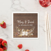 鹿〔雄ジカの〕枝角記念日パーティー スタンダードカクテルナプキン (インサイチュ)