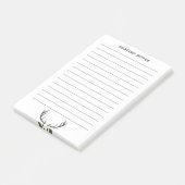 鹿〔雄ジカの〕枝角 ポストイット (アングル)