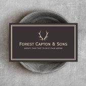 鹿〔雄ジカの〕枝角 名刺