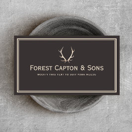 鹿〔雄ジカの〕枝角 名刺