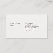 鹿〔雄ジカの〕枝角 名刺 (裏面)