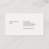 鹿〔雄ジカの〕枝角 名刺 (裏面)