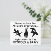 鹿・鴨・キジ狩り ポストカード (スタンド正面)