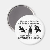 鹿・鴨・キジ狩り マグネット (正面/裏面)