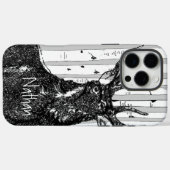 鹿/鹿の樺の木ツリー個人用iphone Case-Mate iPhoneケース (裏面 (横))