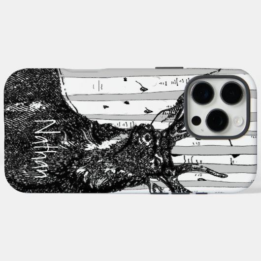 鹿/鹿の樺の木ツリー個人用iphone Case-Mate iPhoneケース (裏面 (横))