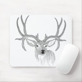 鹿，鹿の狩り，ラゲシカ，ベビー鹿，白い尾 マウスパッド (マウス)