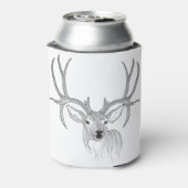 鹿，鹿の狩り，ラゲシカ，ベビー鹿，白い尾 缶クーラー (缶裏面)