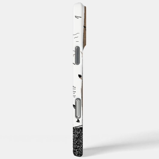 鹿/鹿樺の木ツリーあなたの名前または引用文 Case-Mate iPhoneケース (裏面 / 右)