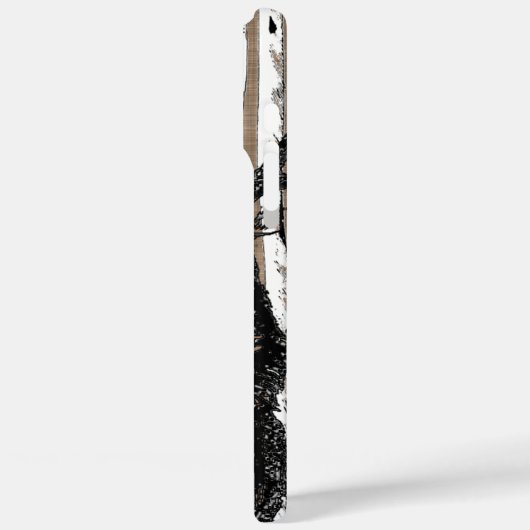 鹿/鹿樺の木ツリーあなたの名前または引用文 Case-Mate iPhoneケース (裏面 / 左)