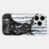 鹿/鹿樺の木ツリーあなたの名前または引用文 Case-Mate iPhoneケース (裏面 (横))