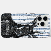 鹿/鹿樺の木ツリーリネン個人用iphoneケース Case-Mate iPhoneケース (裏面 (横))