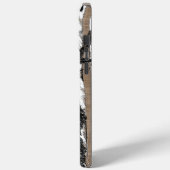 鹿/鹿樺の木ツリーリネン個人用iphoneケース Case-Mate iPhoneケース (裏面 / 左)