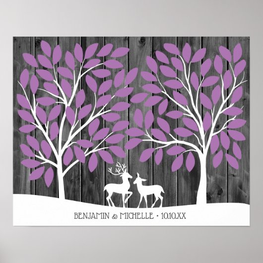 鹿 – 100シグネチャーゲストブックオルタナティブ ポスター (正面)