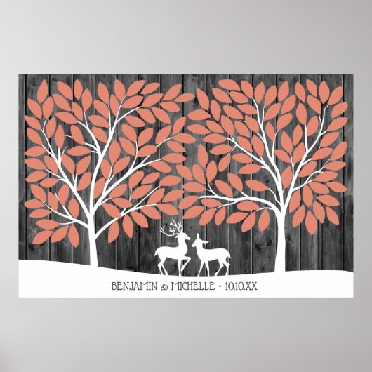 鹿 – 150シグネチャーゲストブックオルタナティブ ポスター (正面)