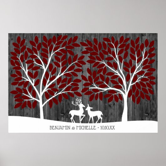 鹿 – 200シグネチャーゲストブックオルタナティブ ポスター (正面)