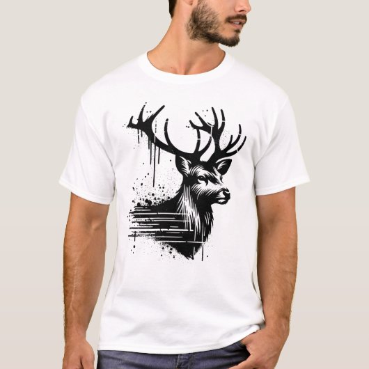 鹿 Tシャツ (正面)