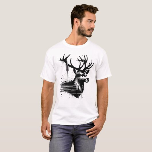 鹿 Tシャツ (正面フル)