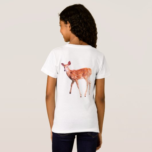 鹿 Tシャツ (裏面フル)