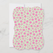 鹿FAWN赤ちゃんシャワーウッドランド 招待状 (裏面)