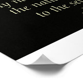 麓の夕日 ポスター (角)