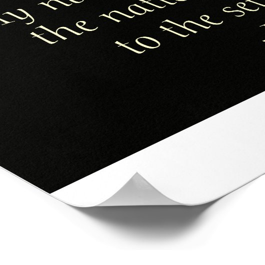 麓の夕日 ポスター (角)