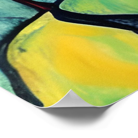 麓の木々の枠なし ポスター (角)