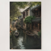 麗江の運河の家 ジグソーパズル (縦)