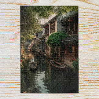 麗江の運河の家 ジグソーパズル